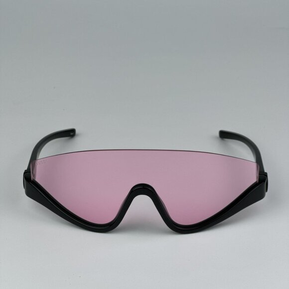 Gucci GG1650S 002 BRAND NEW Sunglasses Black Pink Unisex Shield Mask